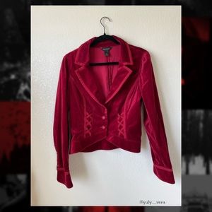 White House Black Market Velour Blazer